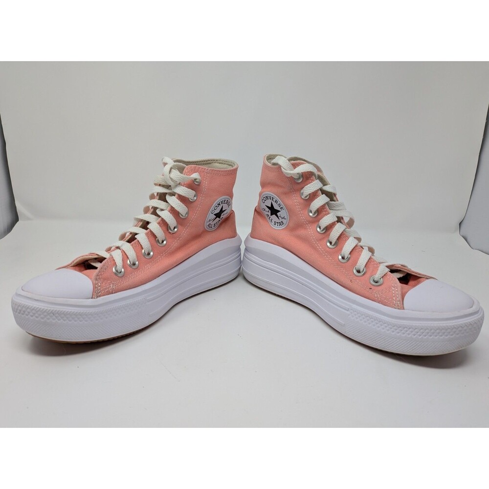 Converse Women's Chuck Taylor All Star Move Hi Platform Pink Sneakers Shoes SZ 7 - Picture 2 of 9